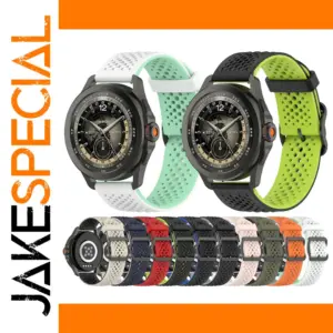 Dual-Color Silicone Watch Strap for Galaxy, Huawei, Garmin
