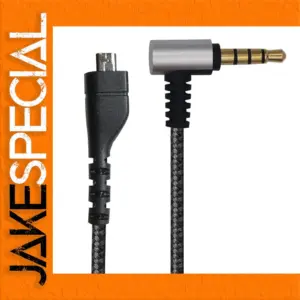 Black Braided Audio Extension Cable for Steelseries
