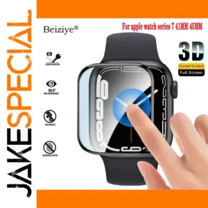 Beizye Tempered Glass Screen Protector for Apple Watch Series 7 41mm & 45mm