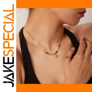 Stainless Steel Sun Pendant Necklace