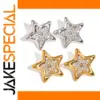Stainless Steel Star Earrings Set