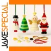 DIY Christmas Button Ornaments Kit for Holidays