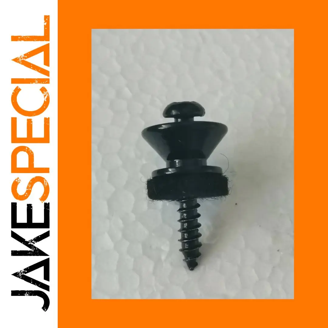 Black Brass Guitar Strap Buttons Set 1 Black Brass Guitar Strap Buttons Set