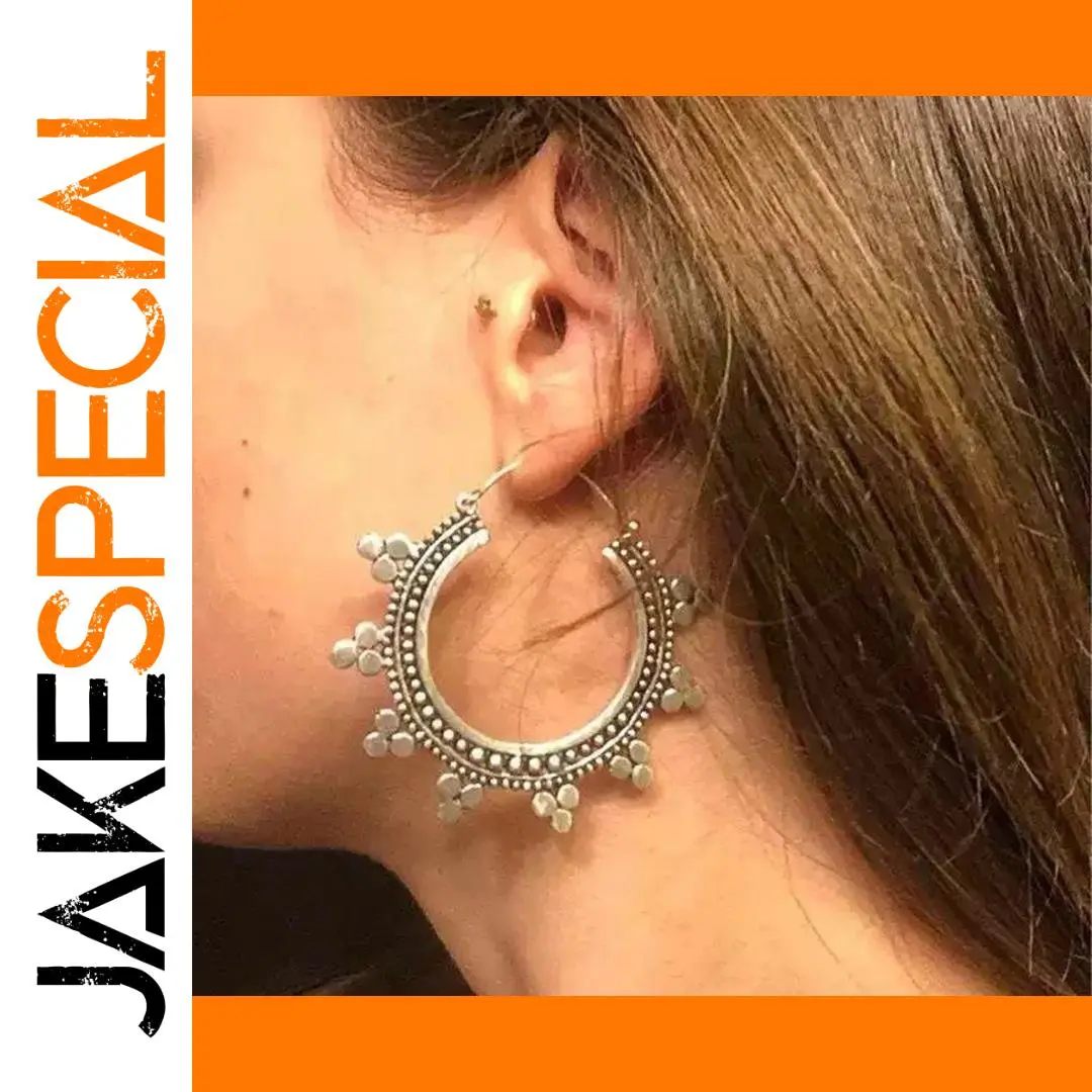 Vintage Silver Hoop Earrings for Women 1 Vintage Silver Hoop Earrings for Women