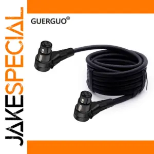 Right-Angle XLR Extension Cable 0.3m-15m