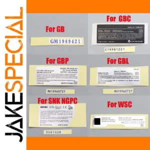 Handheld Console Replacement Sticker Set for GBC & NGPC