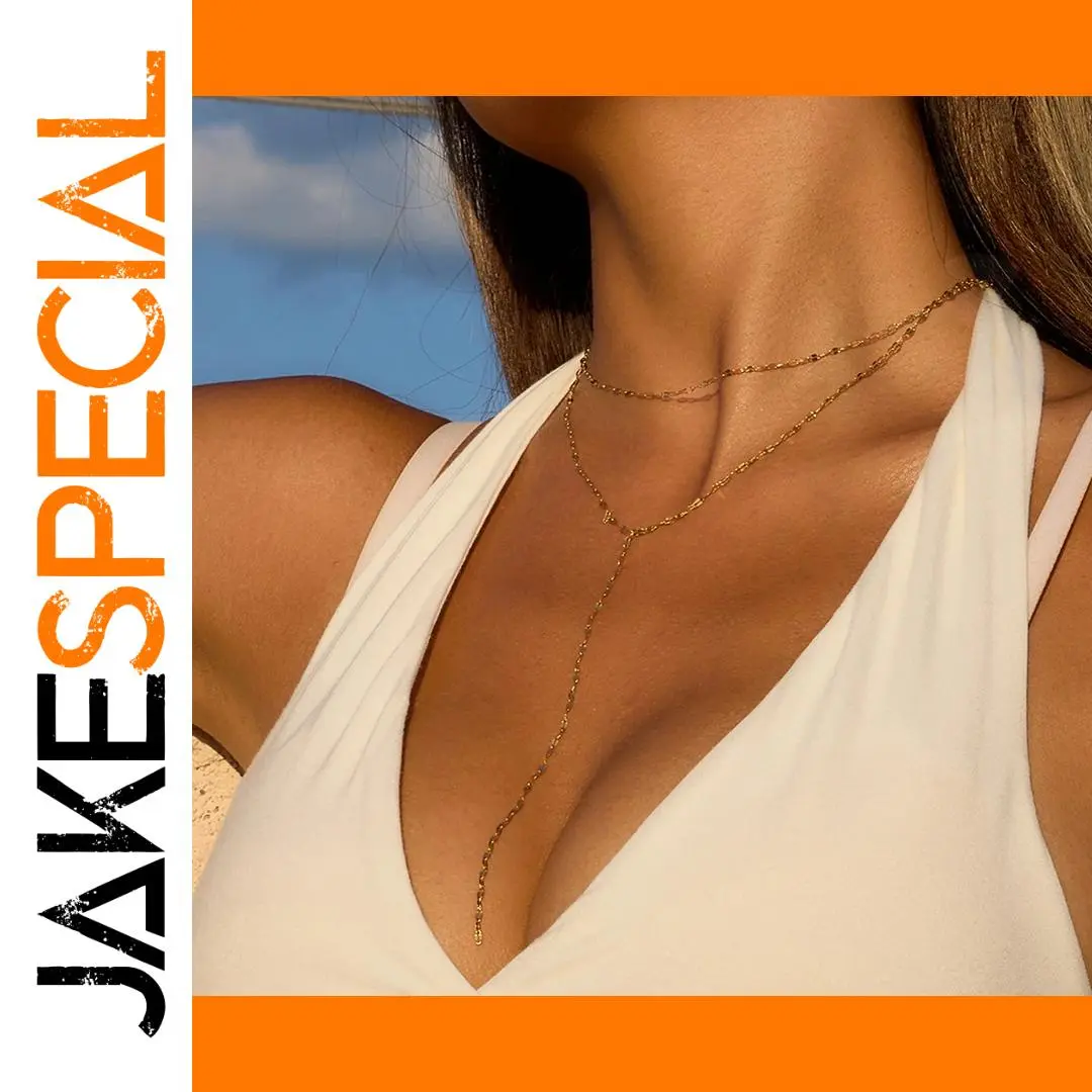 Minimalist Gold Stainless Steel Necklace JDN0307005 1 Minimalist Gold Stainless Steel Necklace JDN0307005