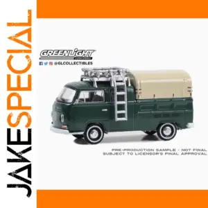 Vintage Green 1969 VW T2 Pickup Model