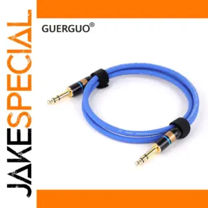 1/4'' TRS Guitar Patch Cable 0.3m–15m Various Colors
