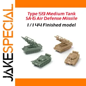 1:144 Scale Military Model with Tank & Missile System