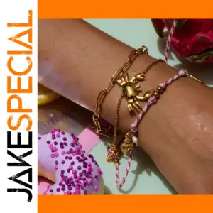 Ocean-Inspired Stainless Steel Charm Bracelet