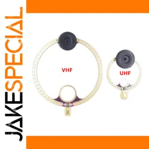 Dual UHF and VHF Loop Antenna Set for Radio Enthusiasts