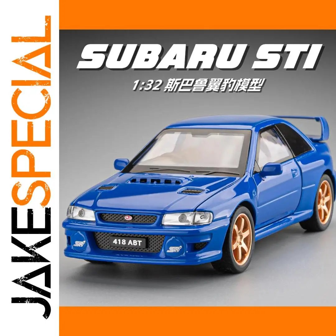 Vibrant Blue Subaru Impreza 1:32 Scale Diecast Model 1 Vibrant Blue Subaru Impreza 1:32 Scale Diecast Model