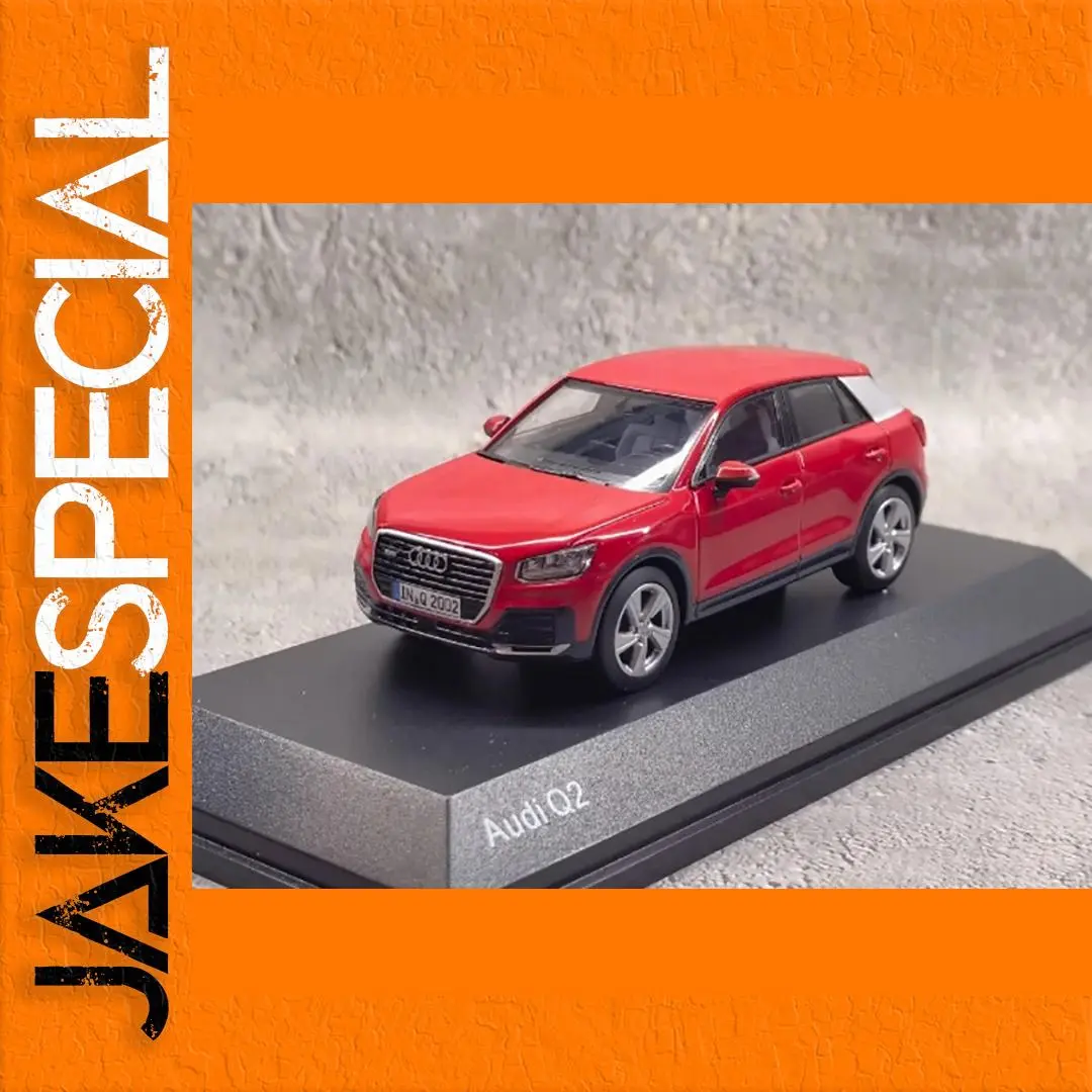 Red Audi Q2 1:43 Scale Diecast Model 1 Red Audi Q2 1:43 Scale Diecast Model