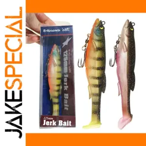 Realistic Soft Fishing Lure in Multiple Sizes