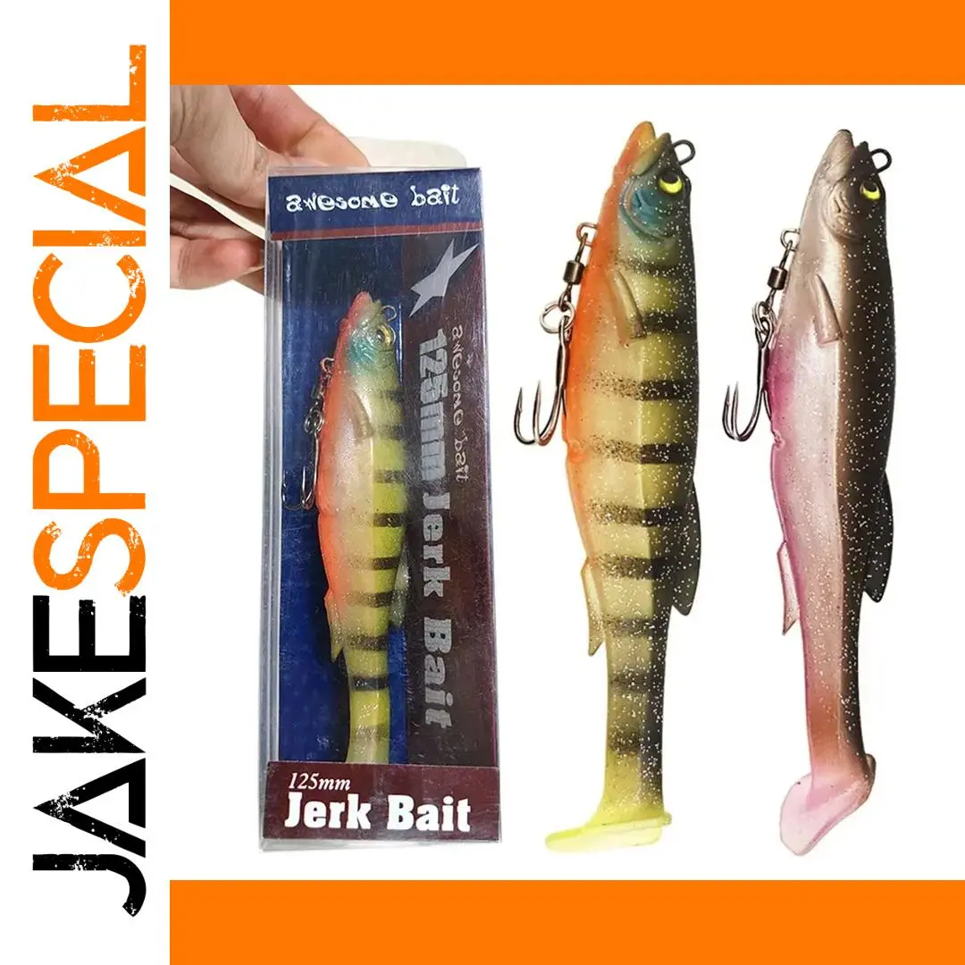 Realistic Soft Fishing Lure in Multiple Sizes 1 Realistic Soft Fishing Lure in Multiple Sizes