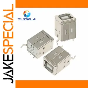 USB B Type Female Socket Set for PCBs