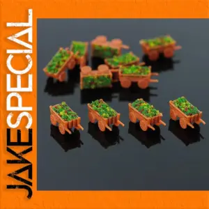 Vibrant N Scale Garden Trailer Set (12 pcs)