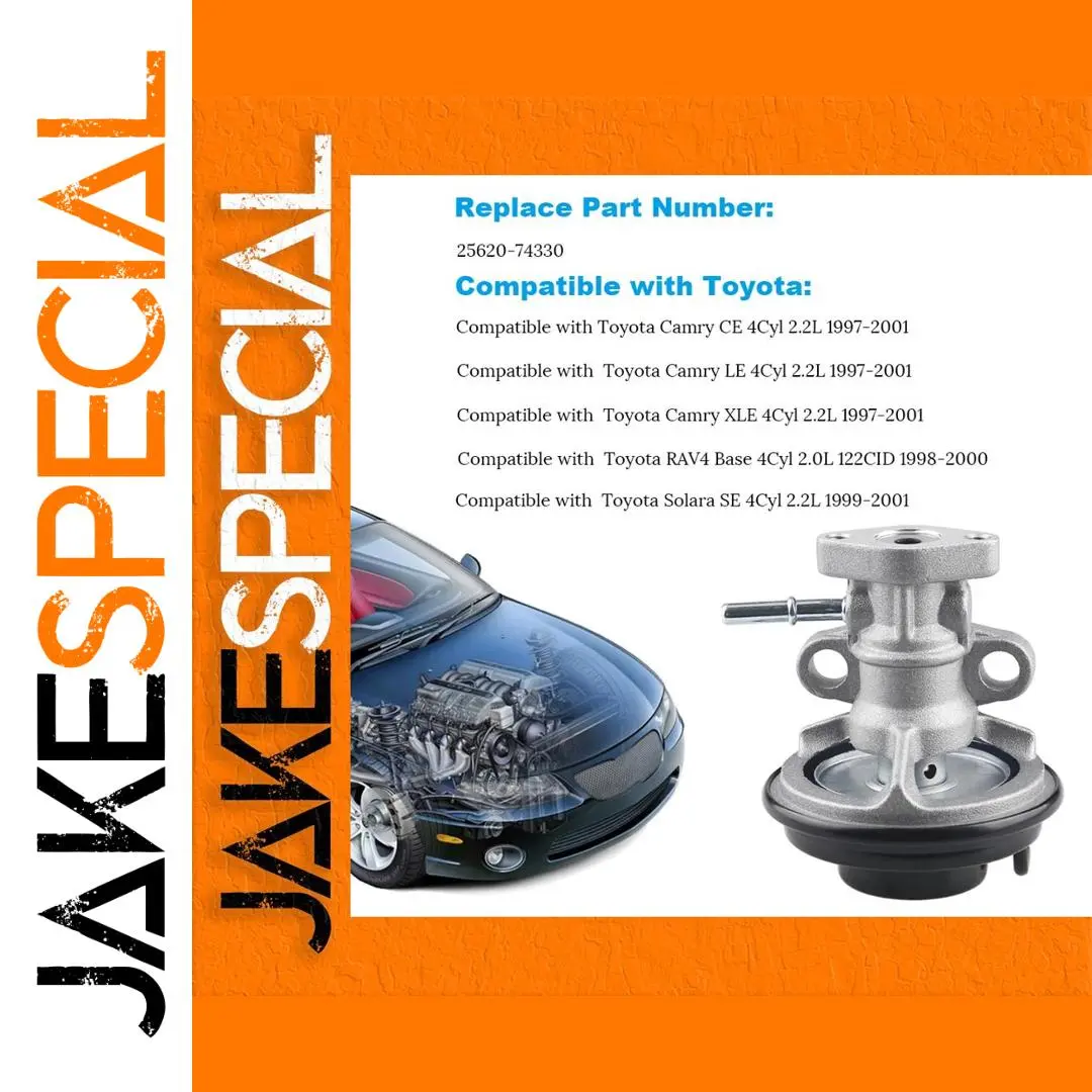 Genuine Toyota 25620-74330 Silver EGR Valve 1 Genuine Toyota 25620-74330 Silver EGR Valve