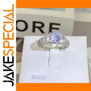 Elegant Silver Cubic Zirconia Ring for Women