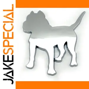 3D Chrome Dog Emblem for Vehicles