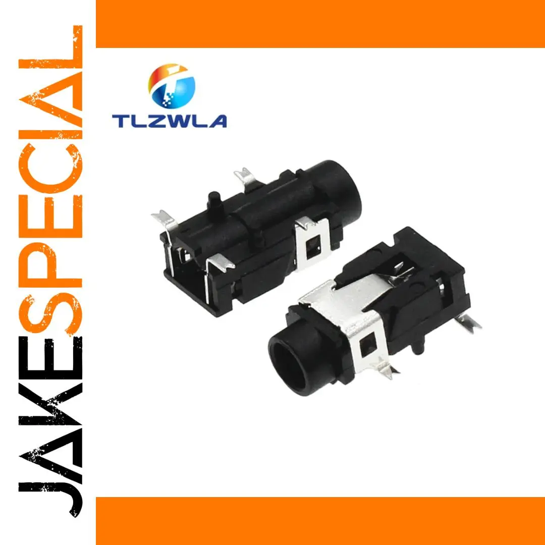 PJ-321A 3.5mm Stereo Audio Connectors Set of 10 1 PJ-321A 3.5mm Stereo Audio Connectors Set of 10