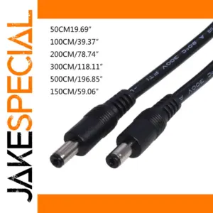 DC Power Extension Cable 5.5x2.1mm, 50cm-5m