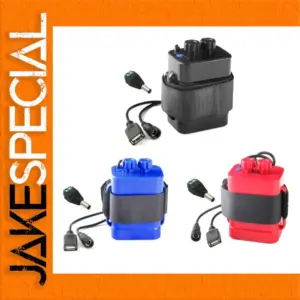 Waterproof Portable Battery Case with Dual Outputs