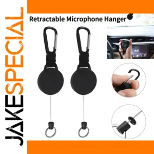 Heavy-Duty Retractable Microphone Hangars Set