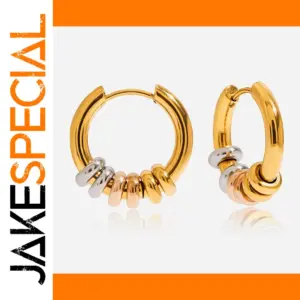 Stainless Steel Layered Hoop Earrings