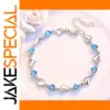 Silver Love Heart Charm Bracelet for Women