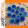 Blue Ceramic Oval Mosaic Tiles for Art