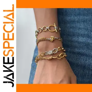 Stainless Steel Double Color Knot Bracelet