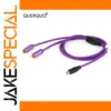 Vibrant Purple USB C to Dual RCA Cable 1m/2m