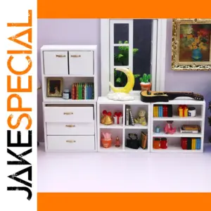 White Miniature Dollhouse Furniture Set Collection