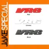 VR6 Metal Alloy Car Badge 9.4cm with Chrome or Black Finish