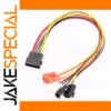 PC Fan Adapter Cable with 3-Voltage Options