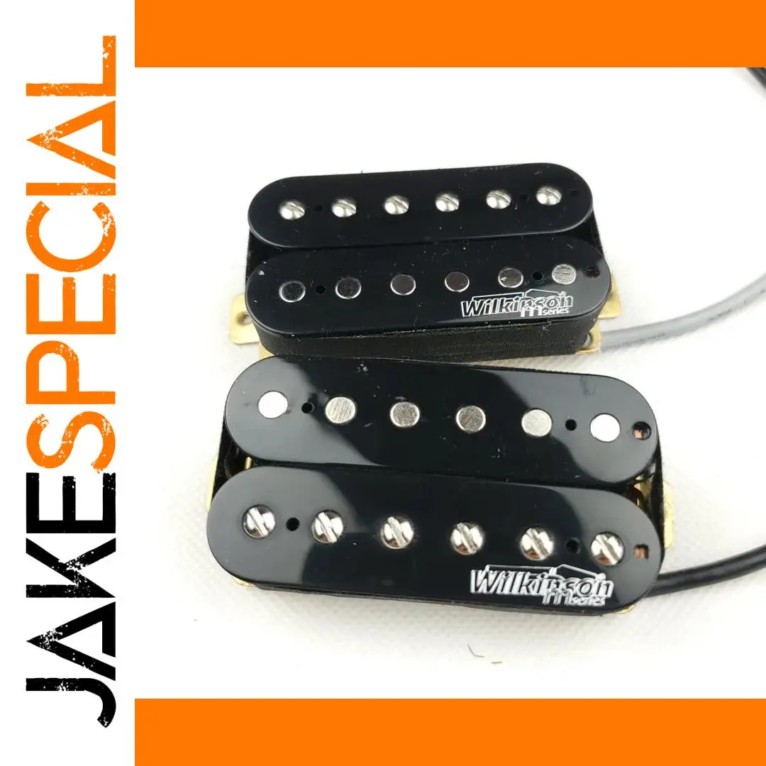 Wilkinson Black Open Coil Humbucker Pair for Guitars 1 Wilkinson Black Open Coil Humbucker Pair for Guitars