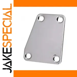 Bass Guitar Reinforcement Plate in Chrome or Black