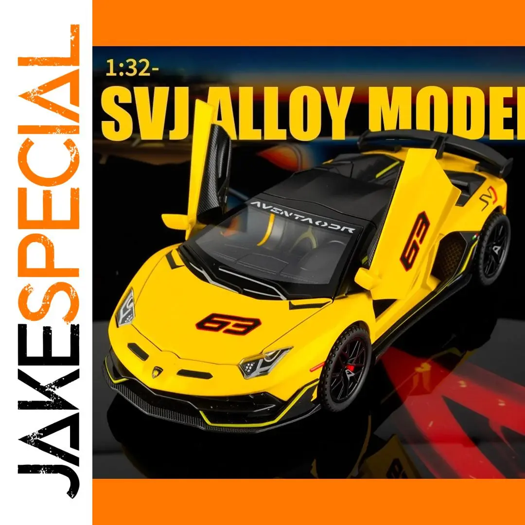 1:32 Lamborghini Aventador SVJ Diecast Model 1 1:32 Lamborghini Aventador SVJ Diecast Model