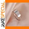 Modern Geometric Stainless Steel Ring for Women