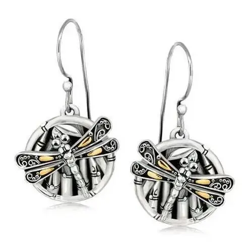 Vintage Zinc Alloy Dragonfly Earrings 2 Vintage Zinc Alloy Dragonfly Earrings - Image 2