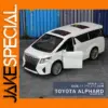 White 1:43 Toyota Alphard Mini Model