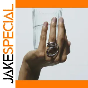 Modern Gold Stainless Steel Crossing Ring