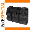 Triple Rifle Magazine Pouch for Tactical Use