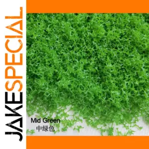 Vibrant Green Model Terrain for Dioramas