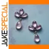 Vintage Purple Waterdrop Earrings for Women