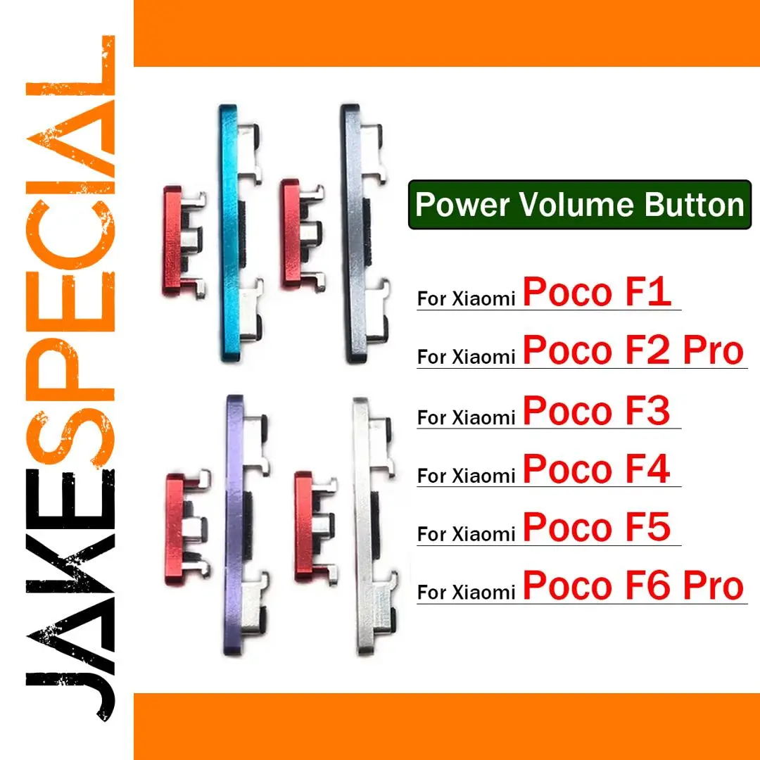 Replacement Power and Volume Buttons Set for Xiaomi Poco 1 Replacement Power and Volume Buttons Set for Xiaomi Poco