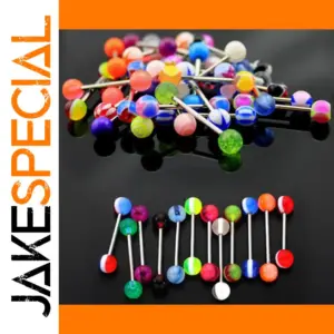 Vibrant Set of Acrylic Body Jewelry