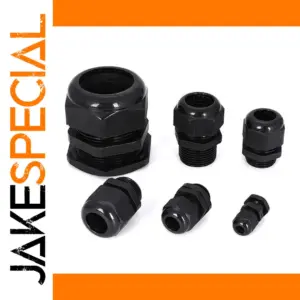 Waterproof Nylon Cable Gland Set, 10 Pieces